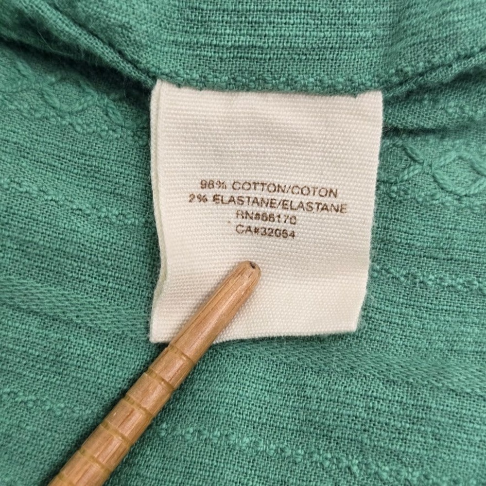 Vtg 90s‎ Y2K Cidra Blazer Jacket 2 S Green Cropped 3/4 Sleeves Fairy Coquette - Picture 14 of 16